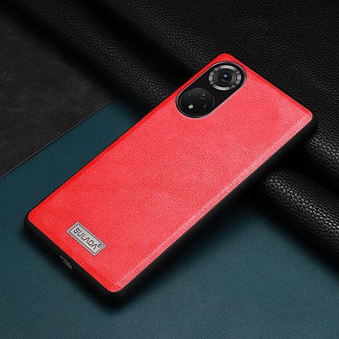 Coque Luxe Cuir Housse Etui LD1 pour Huawei Nova 9 Rouge