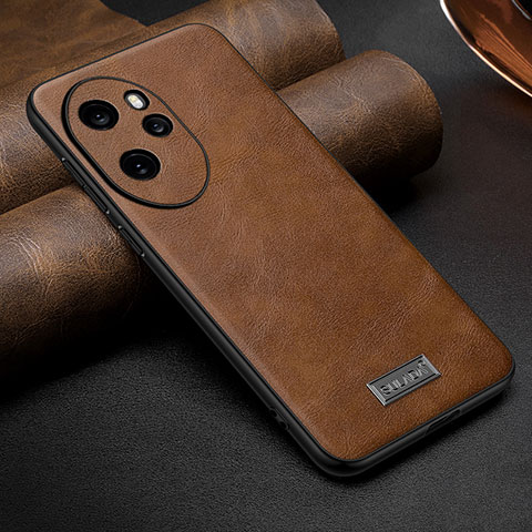 Coque Luxe Cuir Housse Etui LD2 pour Huawei Honor 100 Pro 5G Marron