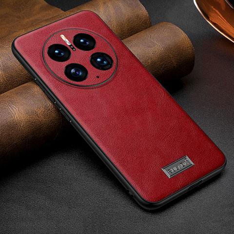 Coque Luxe Cuir Housse Etui LD3 pour Huawei Mate 50 Pro Rouge