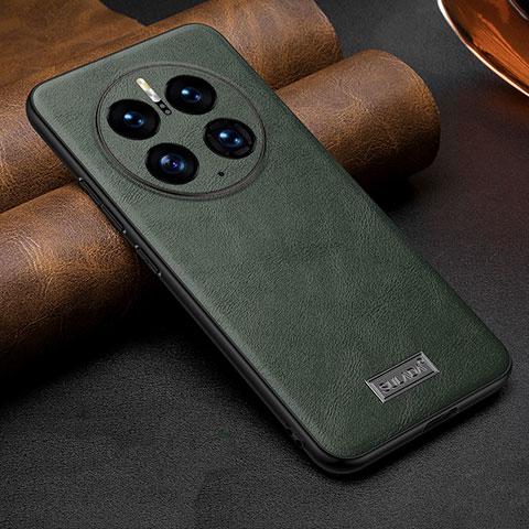 Coque Luxe Cuir Housse Etui LD3 pour Huawei Mate 50 Pro Vert