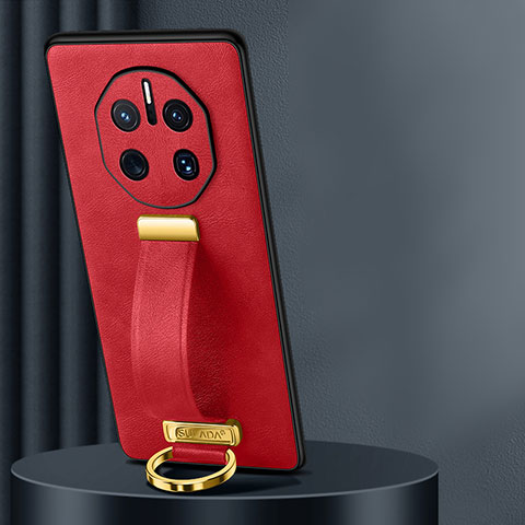 Coque Luxe Cuir Housse Etui LD3 pour Huawei Mate 50 RS Rouge