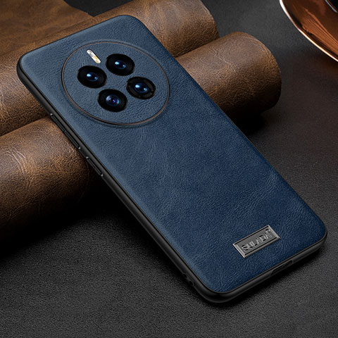 Coque Luxe Cuir Housse Etui LD3 pour Huawei Mate 50E Bleu