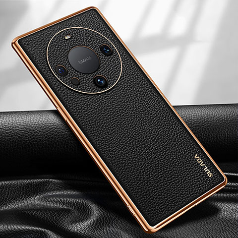 Coque Luxe Cuir Housse Etui LD3 pour Huawei Mate 60 Noir