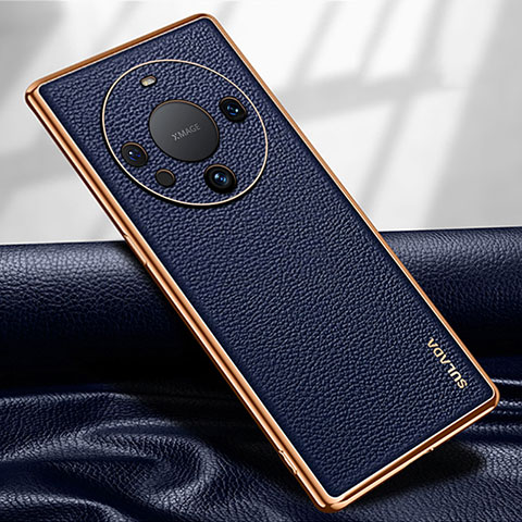 Coque Luxe Cuir Housse Etui LD3 pour Huawei Mate 60 Pro+ Plus Bleu