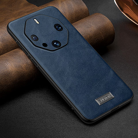 Coque Luxe Cuir Housse Etui LD3 pour Huawei Mate 60 RS Ultimate Bleu