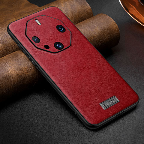 Coque Luxe Cuir Housse Etui LD3 pour Huawei Mate 60 RS Ultimate Rouge