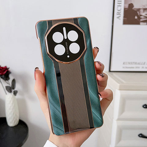 Coque Luxe Cuir Housse Etui LF4 pour Huawei Mate 50 Vert