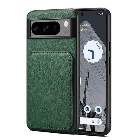 Coque Luxe Cuir Housse Etui MT1 pour Google Pixel 8 Pro 5G Vert