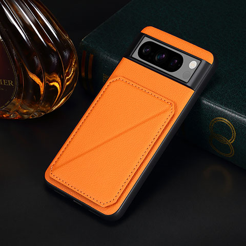 Coque Luxe Cuir Housse Etui MT2 pour Google Pixel 8 Pro 5G Orange