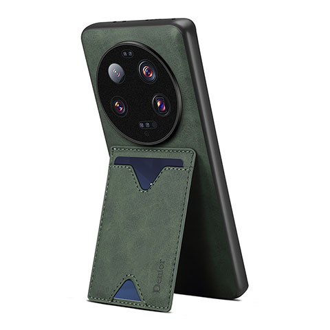 Coque Luxe Cuir Housse Etui MT2 pour Xiaomi Mi 13 Ultra 5G Vert