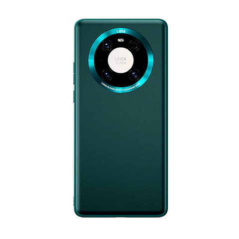 Coque Luxe Cuir Housse Etui pour Huawei Mate 40 Pro Cyan