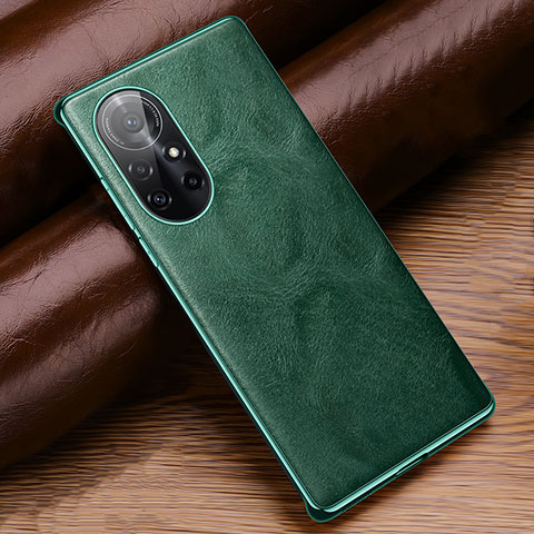 Coque Luxe Cuir Housse Etui pour Huawei Nova 8 Pro 5G Vert