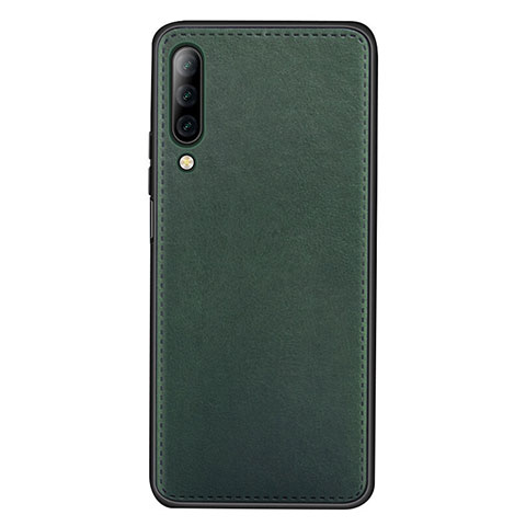 Coque Luxe Cuir Housse Etui pour Huawei Y9s Vert