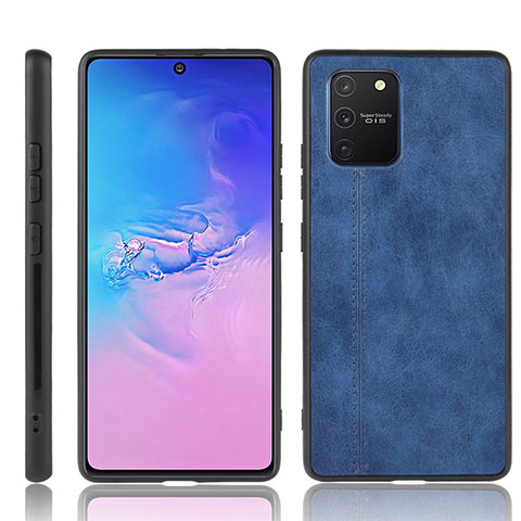 Coque Luxe Cuir Housse Etui pour Samsung Galaxy S10 Lite Bleu