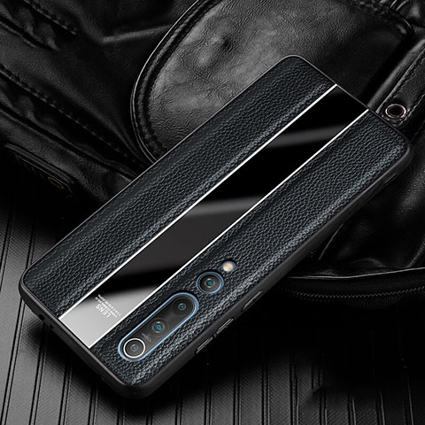 Coque Luxe Cuir Housse Etui pour Xiaomi Mi 10 Noir