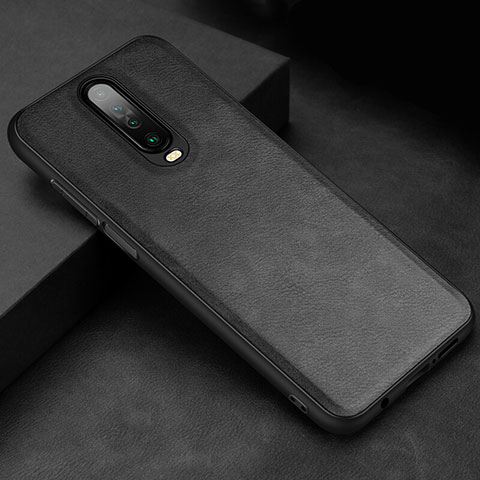 Coque Luxe Cuir Housse Etui pour Xiaomi Poco X2 Noir