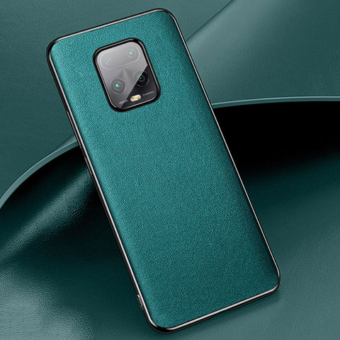 Coque Luxe Cuir Housse Etui pour Xiaomi Redmi 10X Pro 5G Vert