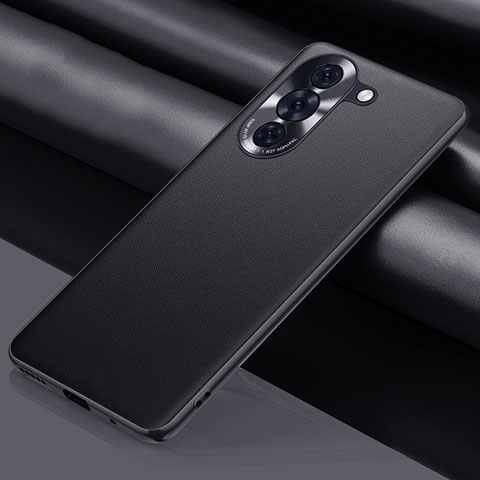 Coque Luxe Cuir Housse Etui QK1 pour Huawei Nova 10 Noir