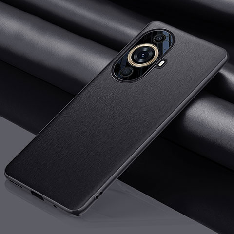 Coque Luxe Cuir Housse Etui QK1 pour Huawei Nova 11 Noir