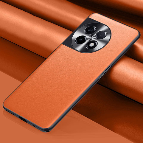 Coque Luxe Cuir Housse Etui QK1 pour OnePlus Ace 2 Pro 5G Orange