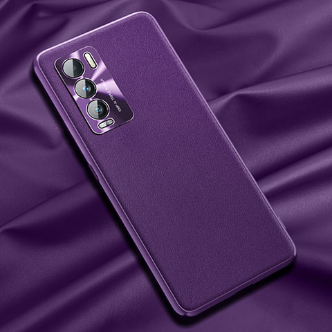 Coque Luxe Cuir Housse Etui QK1 pour Realme GT Master Explorer 5G Violet