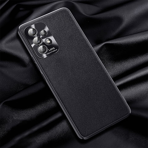 Coque Luxe Cuir Housse Etui QK1 pour Samsung Galaxy A52 4G Noir