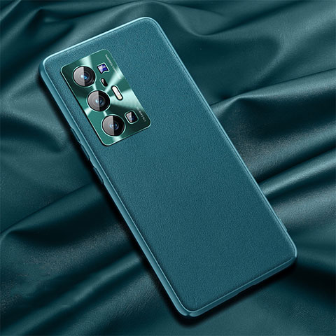 Coque Luxe Cuir Housse Etui QK1 pour Vivo X70 Pro+ Plus 5G Vert