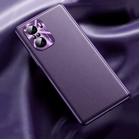 Coque Luxe Cuir Housse Etui QK1 pour Xiaomi Mi 11i 5G Violet