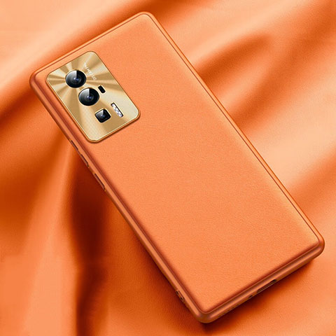 Coque Luxe Cuir Housse Etui QK1 pour Xiaomi Redmi K60 5G Orange