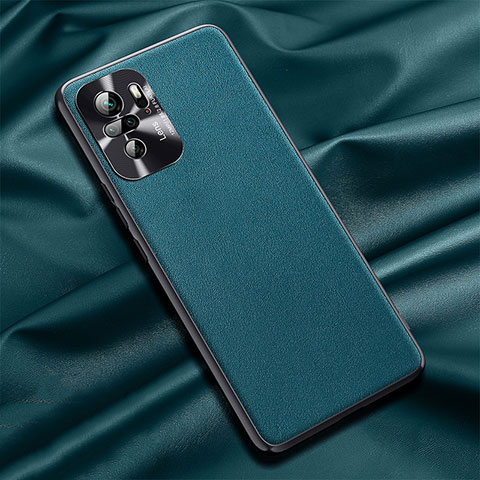 Coque Luxe Cuir Housse Etui QK1 pour Xiaomi Redmi Note 10 4G Vert