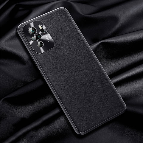 Coque Luxe Cuir Housse Etui QK1 pour Xiaomi Redmi Note 10S 4G Noir