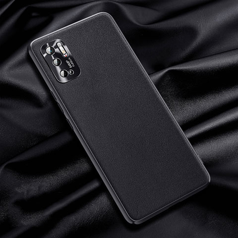 Coque Luxe Cuir Housse Etui QK1 pour Xiaomi Redmi Note 10T 5G Noir