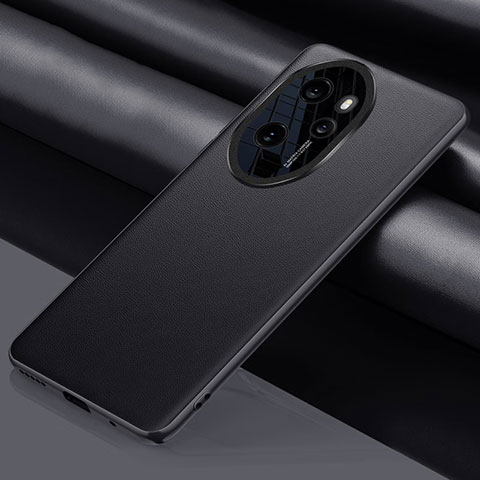 Coque Luxe Cuir Housse Etui QK2 pour Huawei Honor 100 Pro 5G Noir