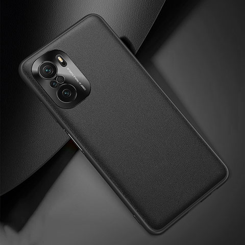 Coque Luxe Cuir Housse Etui QK2 pour Xiaomi Poco F3 5G Noir