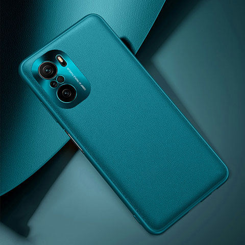 Coque Luxe Cuir Housse Etui QK2 pour Xiaomi Poco F3 5G Vert