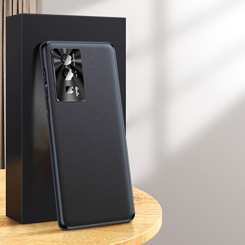 Coque Luxe Cuir Housse Etui QK2 pour Xiaomi Redmi K60 Pro 5G Noir