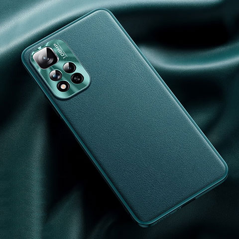 Coque Luxe Cuir Housse Etui QK2 pour Xiaomi Redmi Note 11 Pro+ Plus 5G Cyan