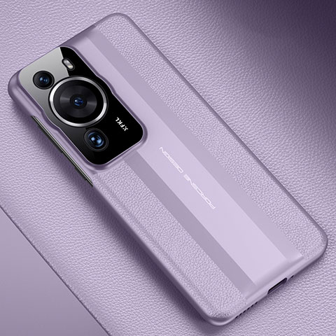 Coque Luxe Cuir Housse Etui QK3 pour Huawei P60 Pro Violet