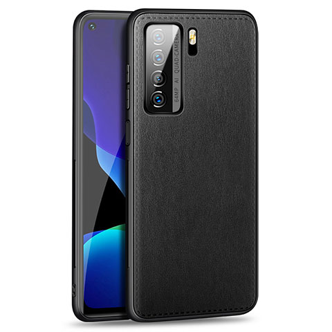 Coque Luxe Cuir Housse Etui R01 pour Huawei Nova 7 SE 5G Noir