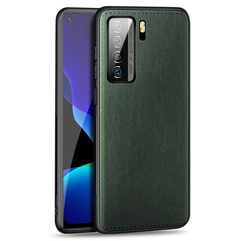 Coque Luxe Cuir Housse Etui R01 pour Huawei Nova 7 SE 5G Vert