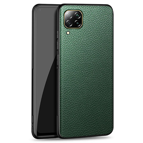 Coque Luxe Cuir Housse Etui R01 pour Huawei Nova 7i Vert