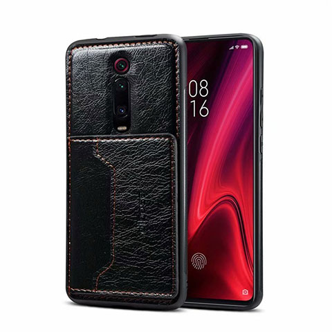 Coque Luxe Cuir Housse Etui R01 pour Xiaomi Redmi K20 Pro Noir