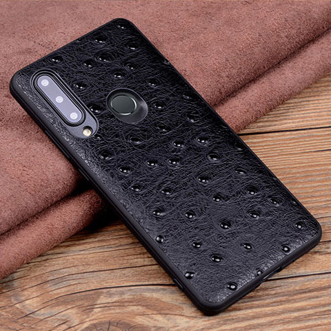 Coque Luxe Cuir Housse Etui R02 pour Huawei Honor 20 Lite Noir