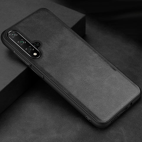 Coque Luxe Cuir Housse Etui R02 pour Huawei Honor 20S Noir