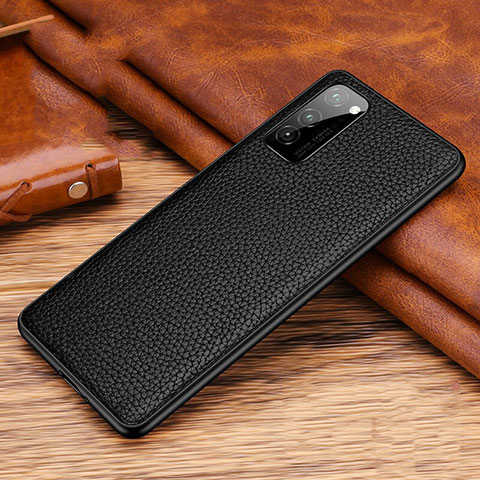 Coque Luxe Cuir Housse Etui R02 pour Huawei Honor View 30 Pro 5G Noir