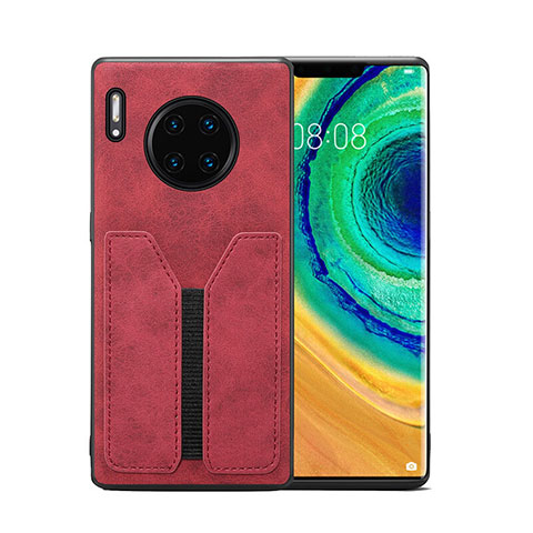 Coque Luxe Cuir Housse Etui R02 pour Huawei Mate 30 Rouge