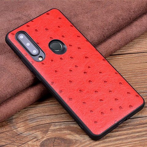 Coque Luxe Cuir Housse Etui R02 pour Huawei P Smart+ Plus (2019) Rouge