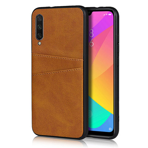 Coque Luxe Cuir Housse Etui R02 pour Xiaomi Mi A3 Orange