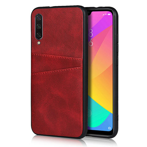 Coque Luxe Cuir Housse Etui R02 pour Xiaomi Mi A3 Rouge