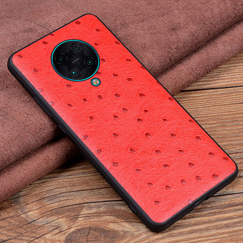 Coque Luxe Cuir Housse Etui R02 pour Xiaomi Poco F2 Pro Rouge